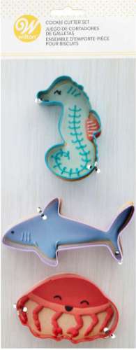 Sea Themed Cookie Cutters - set of 3 - Click Image to Close